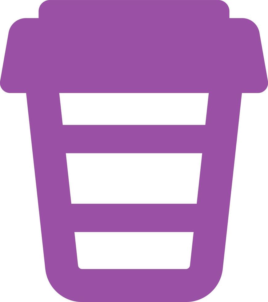 Coffee to go, icon illustration, vector on white background