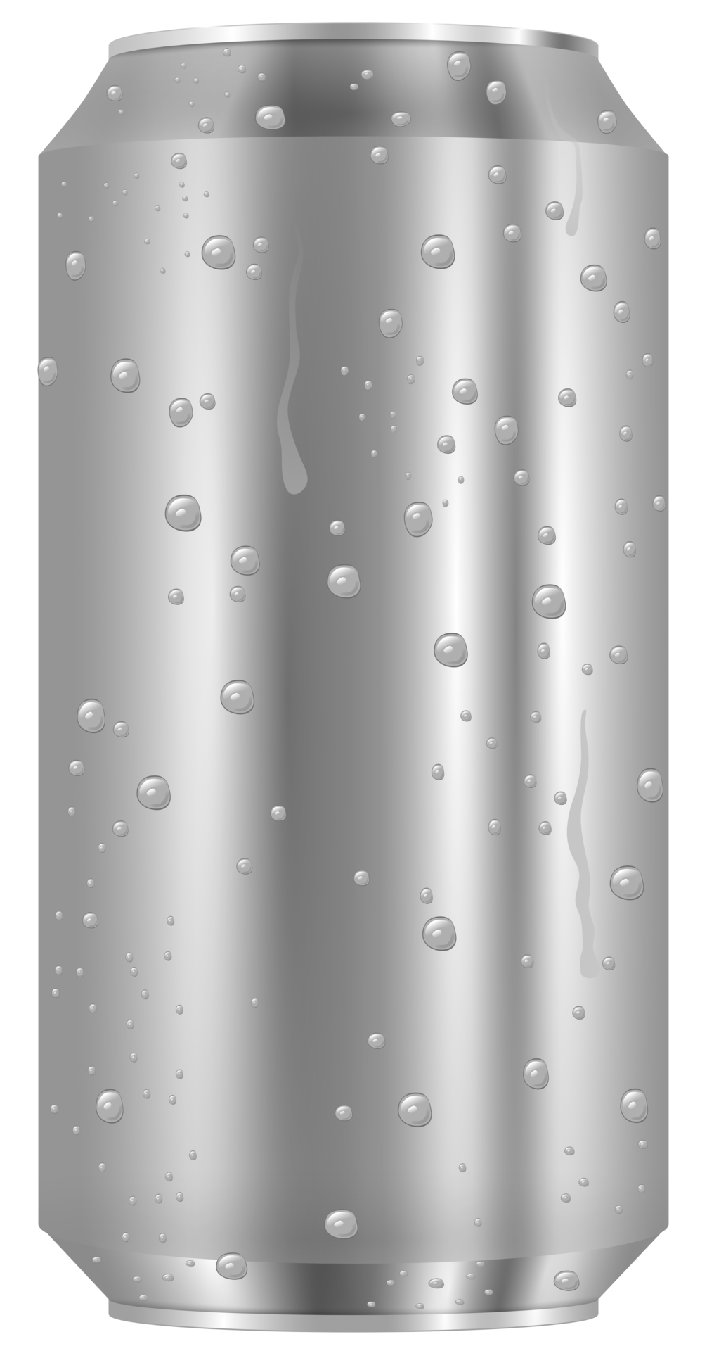 3D illustration of blank aluminum can 13743143 PNG