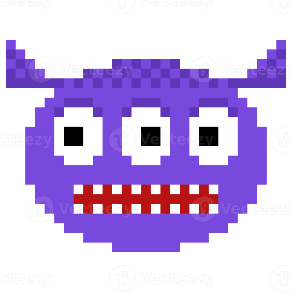 Pixel art alien png