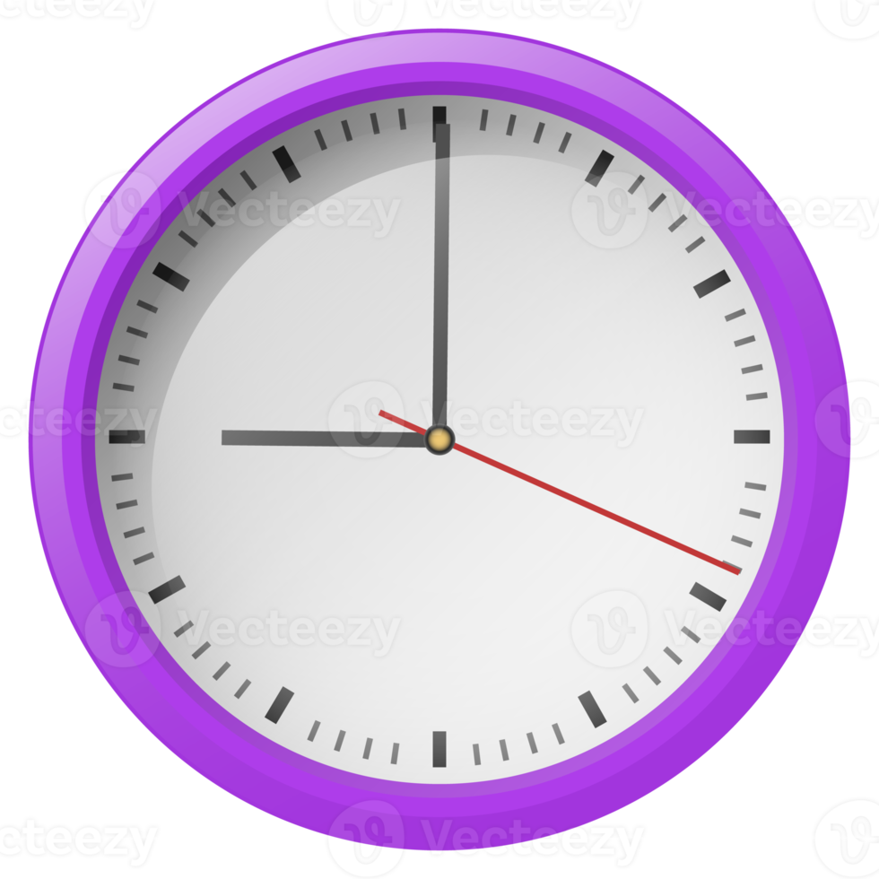 modern round clock png