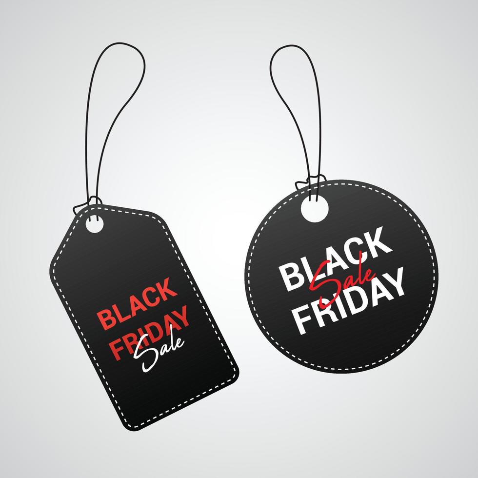 Black friday sale label template vector