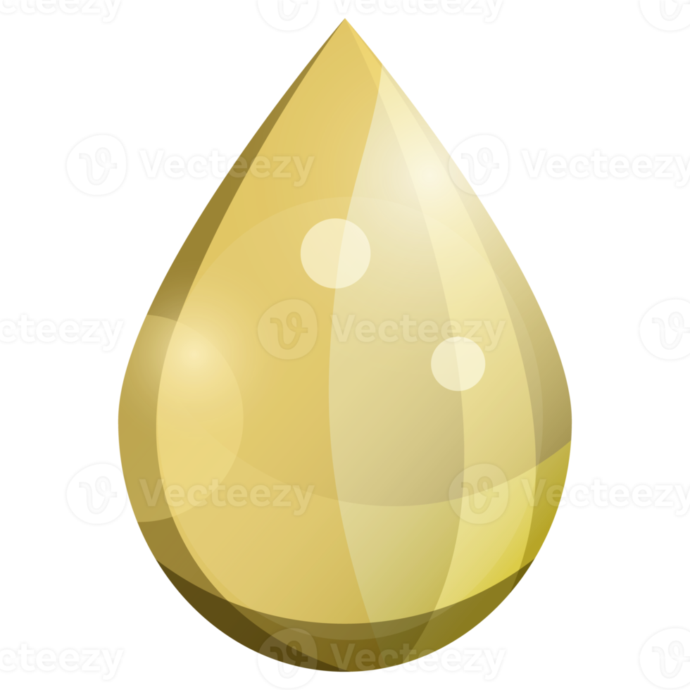 Oil drop in flat design png