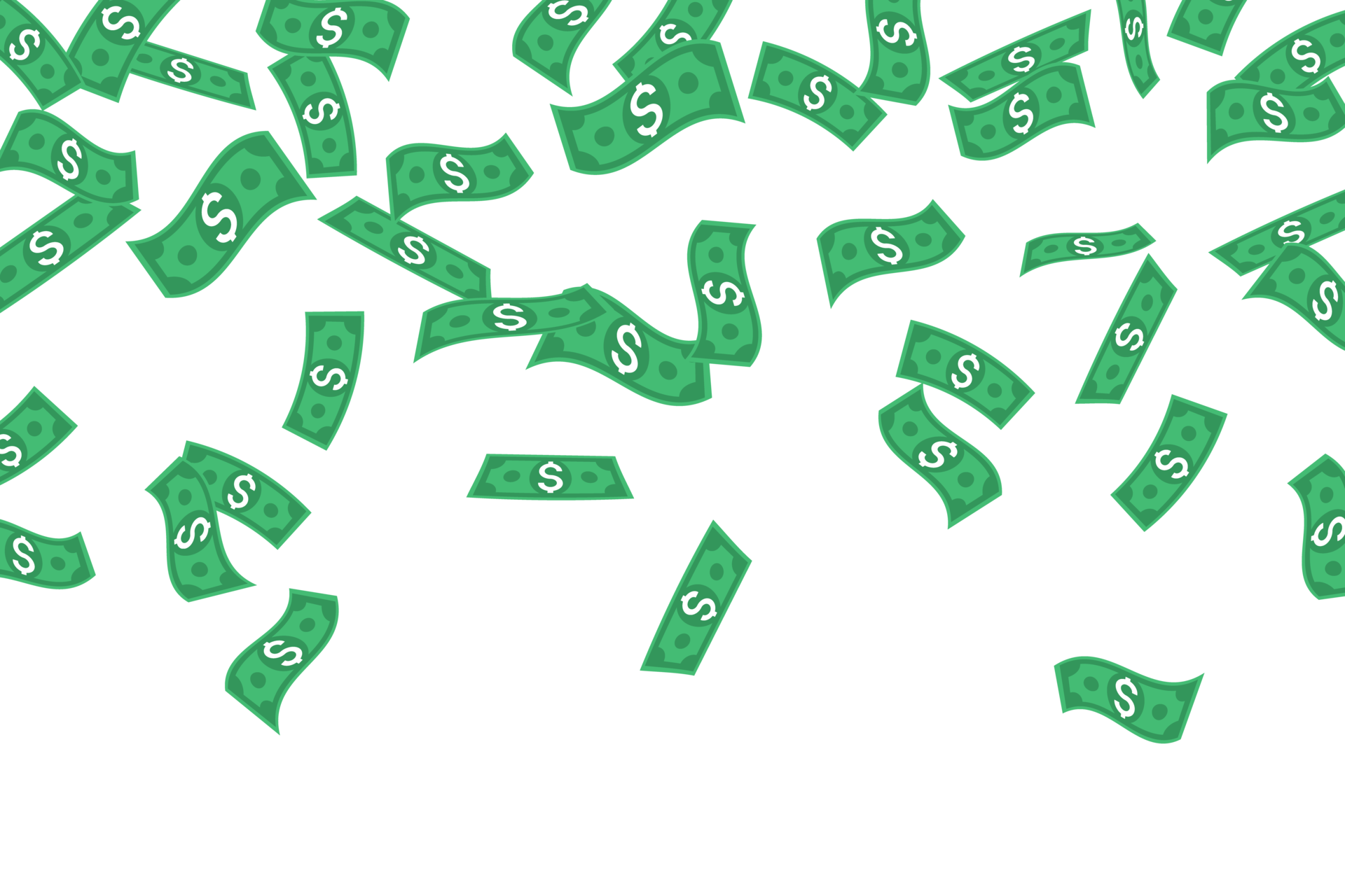 vallende geld dollarbiljetten 13743333 PNG