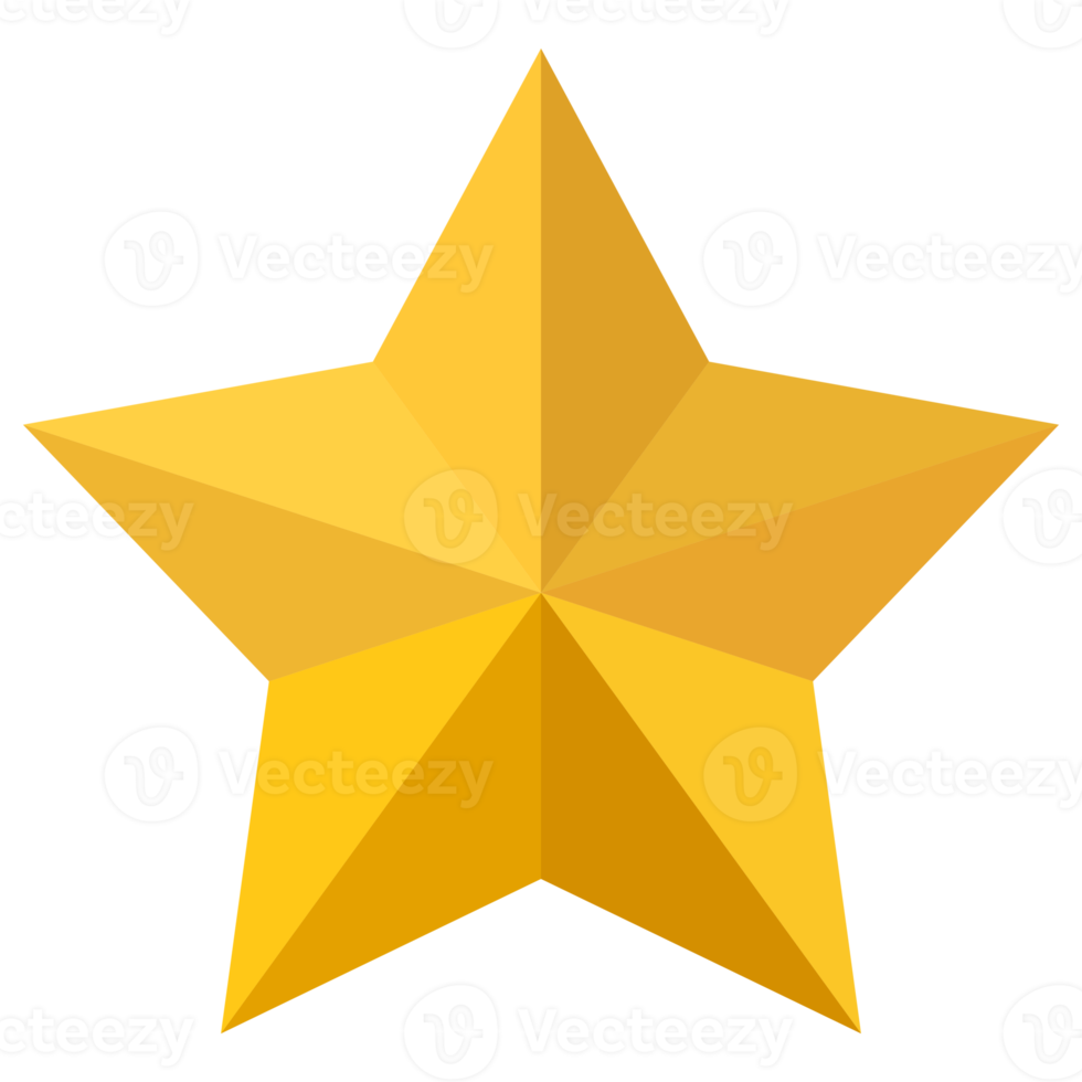 Golden star icon png