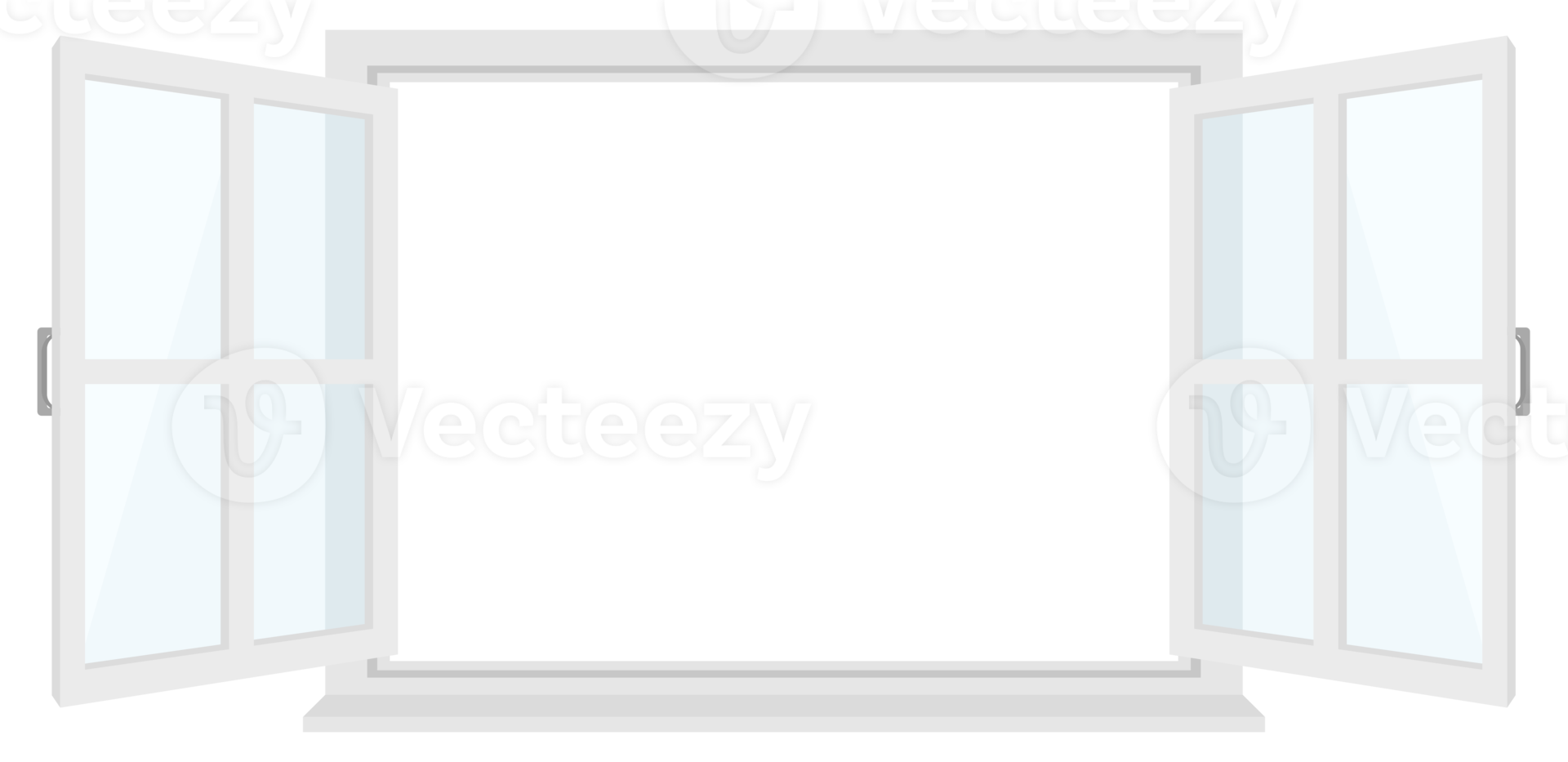 offenes weißes fenster png