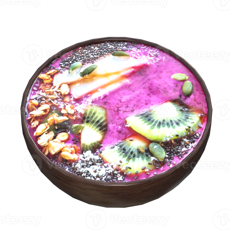 delicious fruit soup 3d rendering png