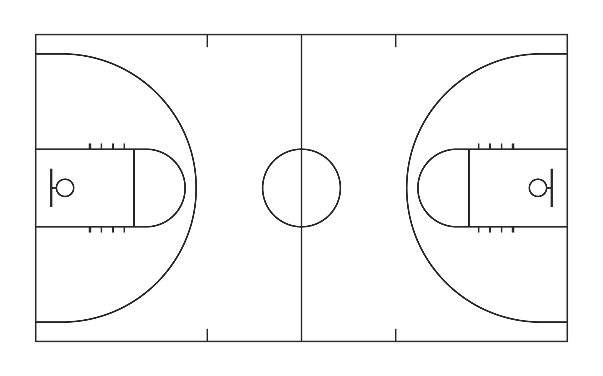 Basketball Court Plan Png