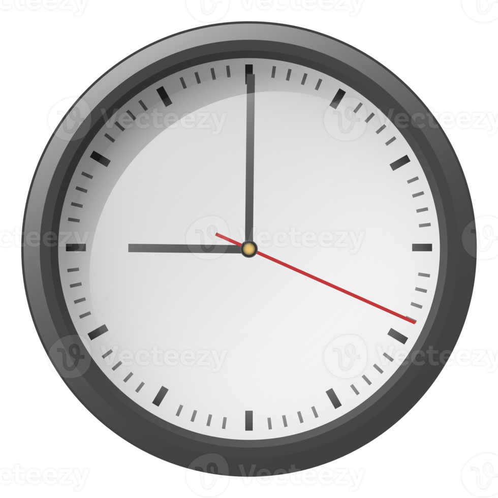 modern round clock png