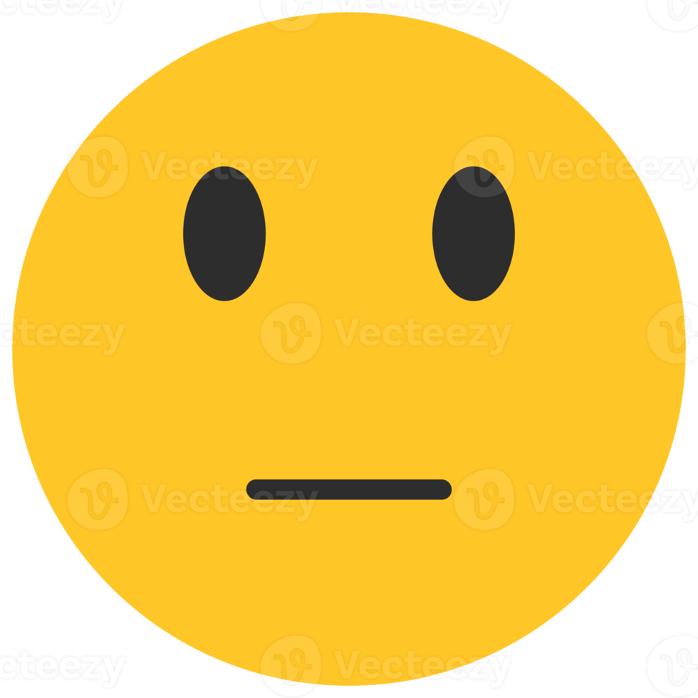emoji de cara neutra png