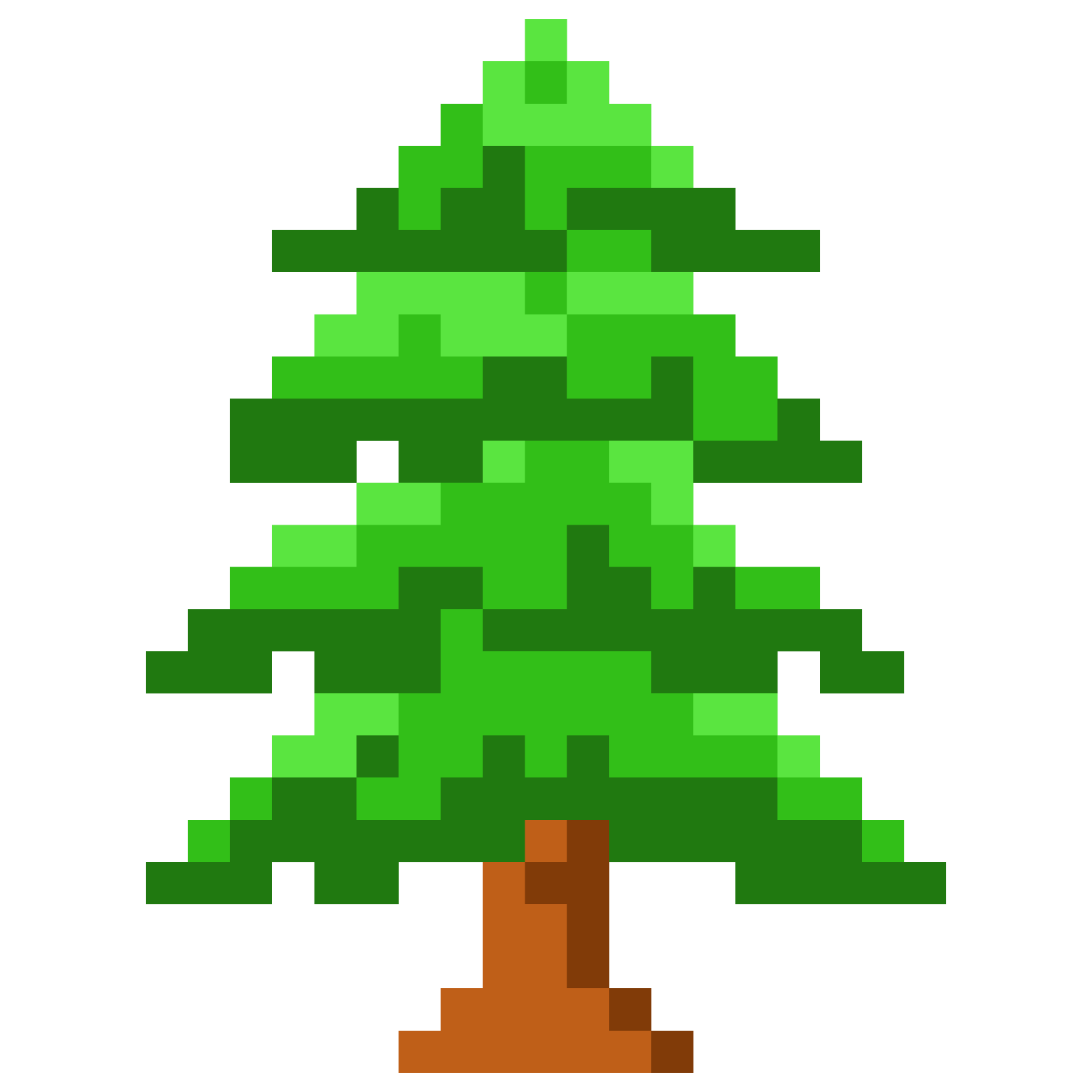 Free Top-Down Trees Pixel Art Download 