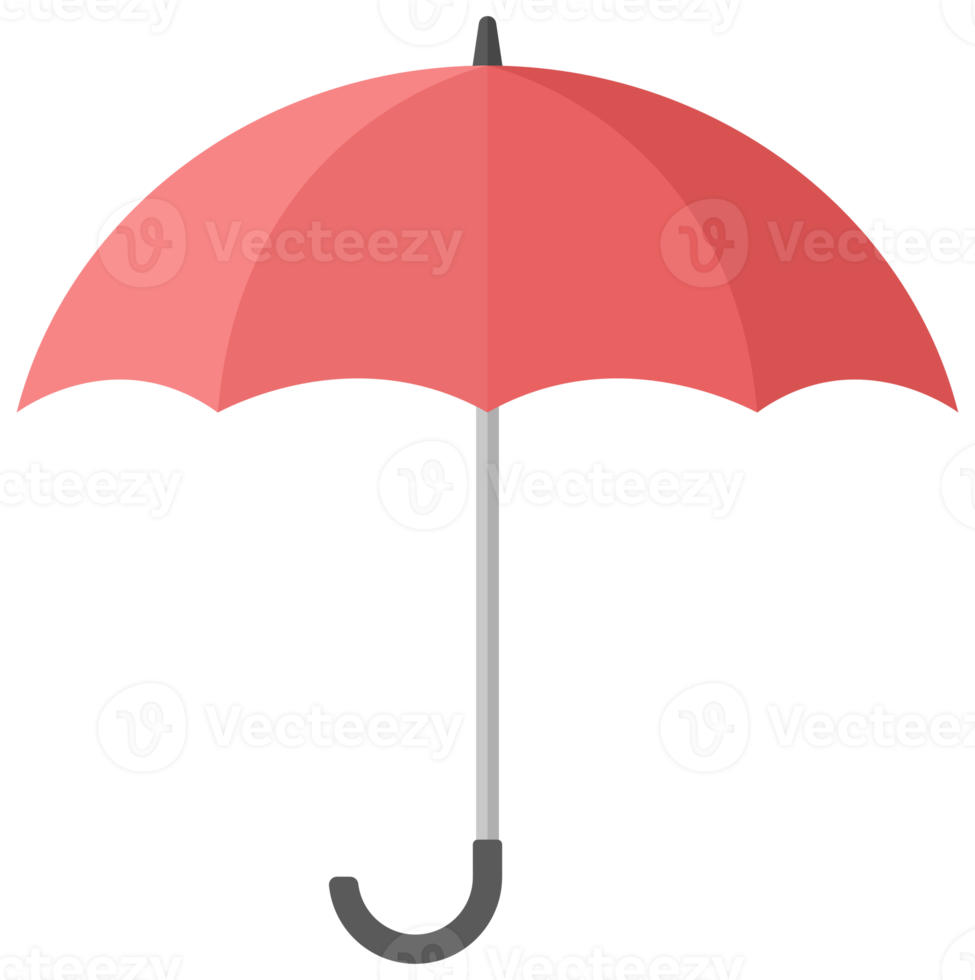 parapluie ouvert rouge png