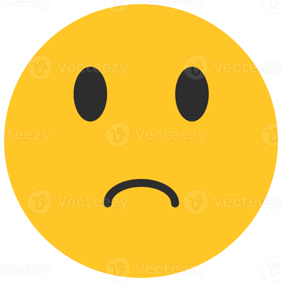 emoji con la faccia triste png