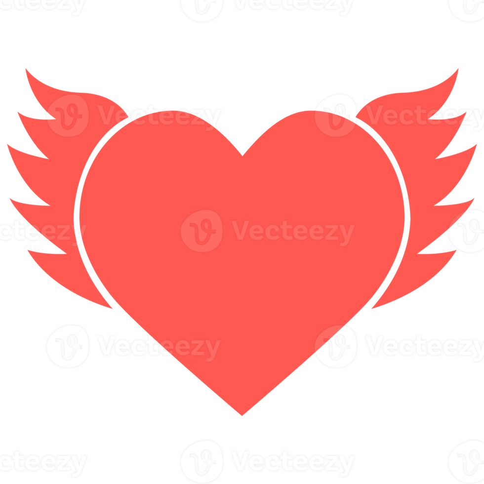 Heart with Wings icon png