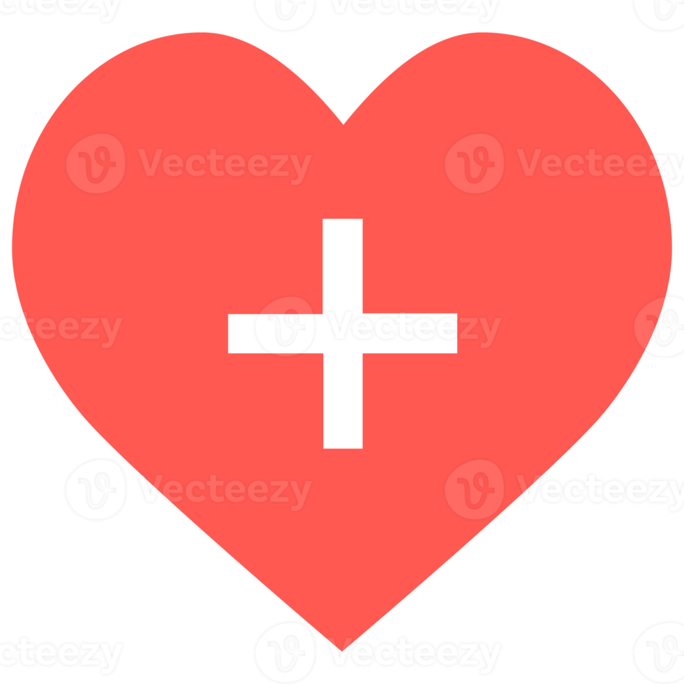 heart icon with add png