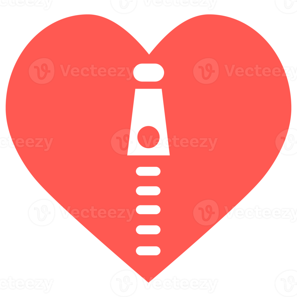 Zippered Heart Icon png