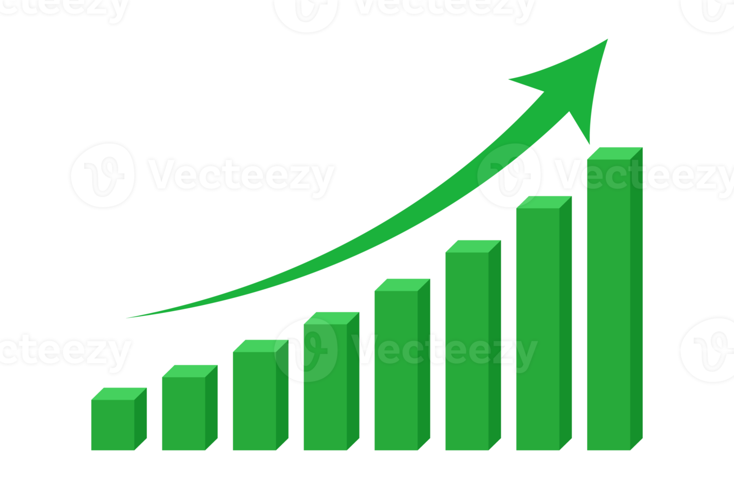 bar graph growth and up arrow png