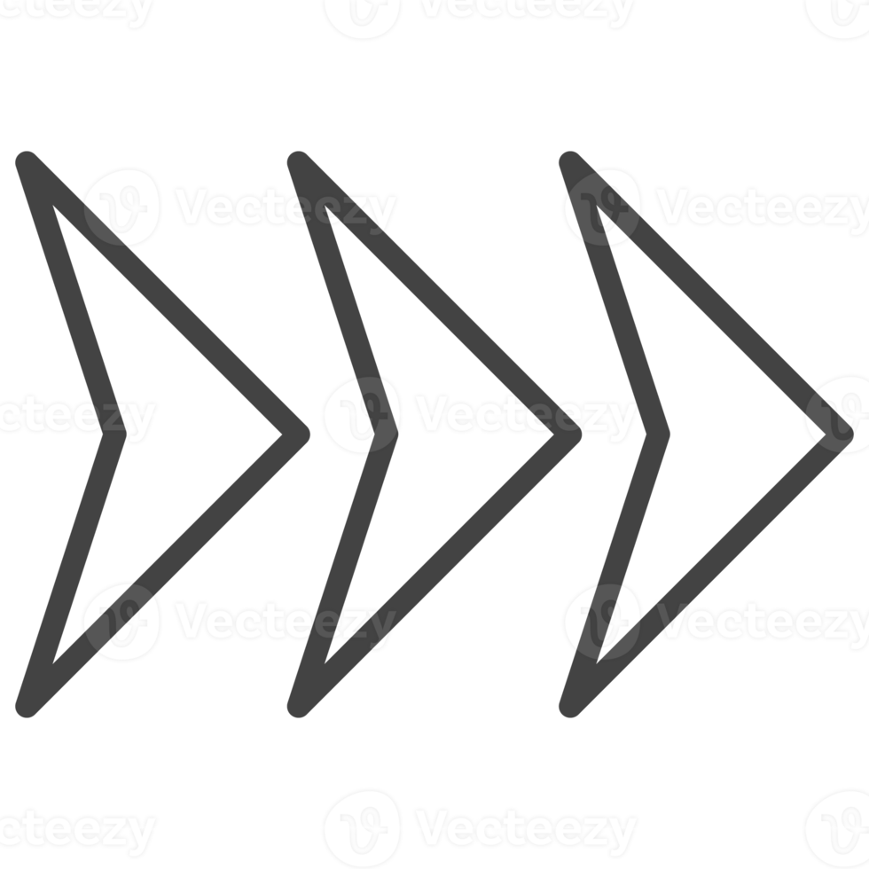 ícone de seta de contorno png