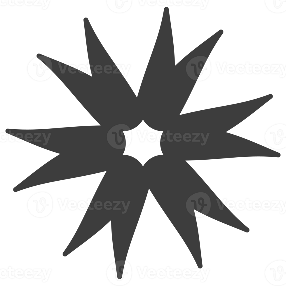 black flower icon png