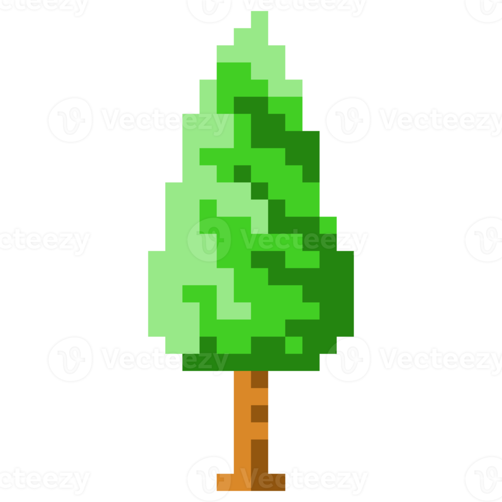 Pixel-Art-Baum-Symbol png