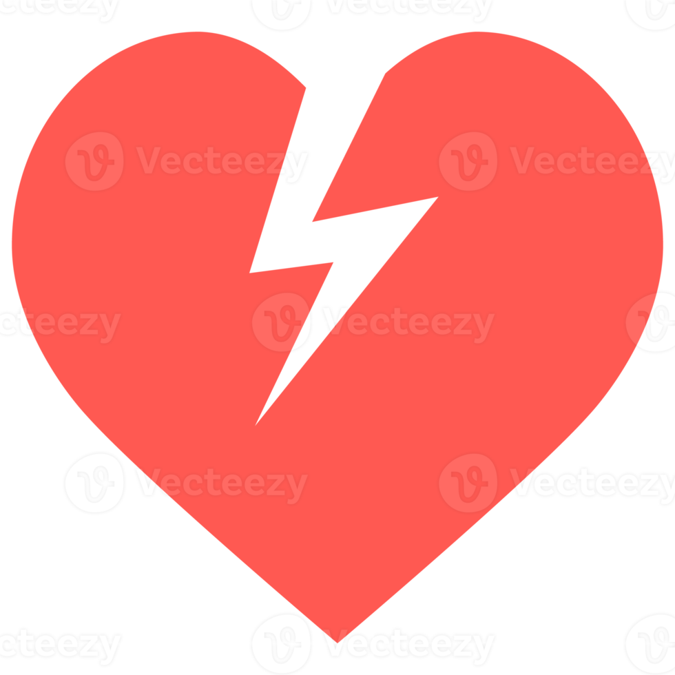 Lightning Heart Icon png