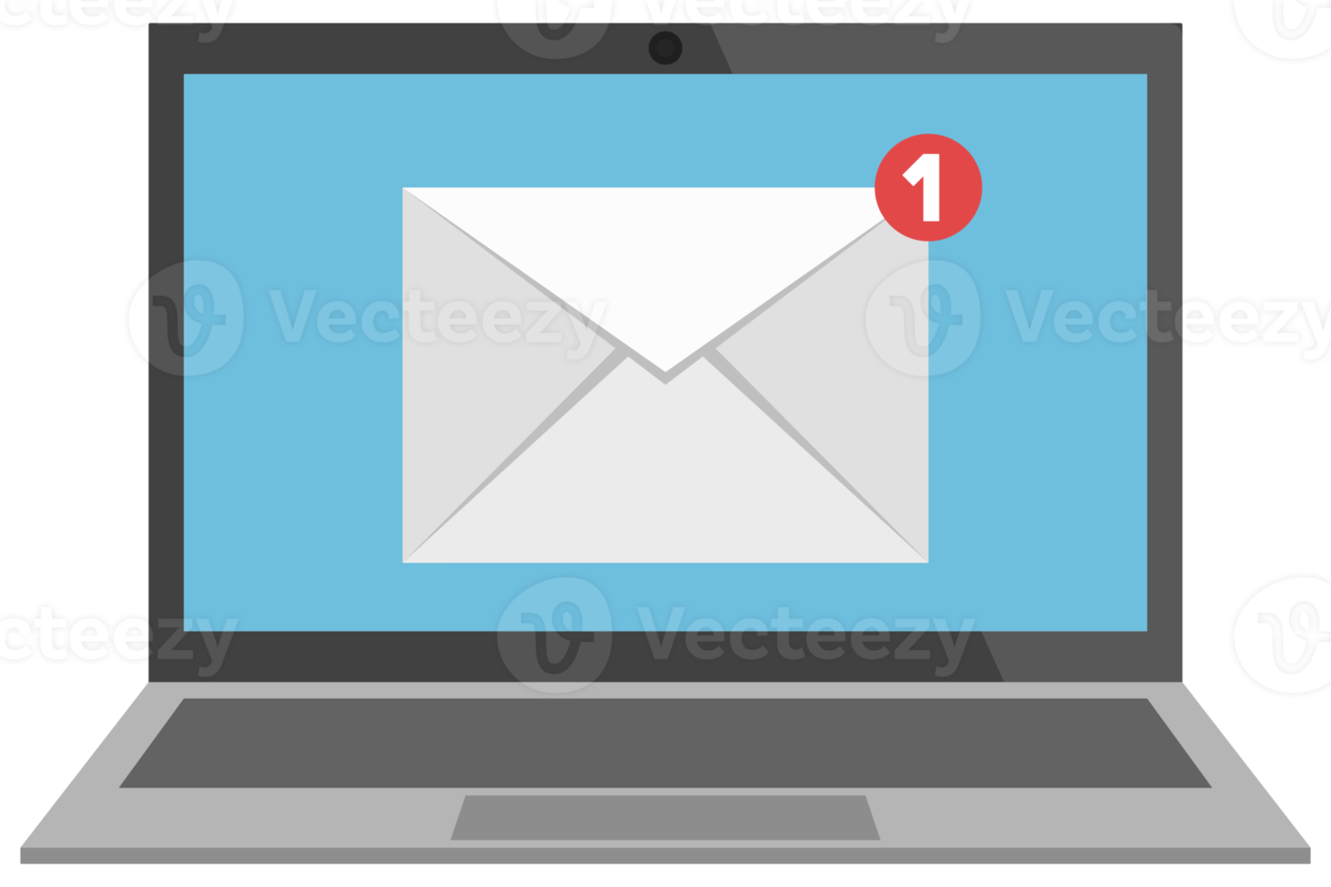 icono de notificación por correo electrónico en la pantalla del portátil png