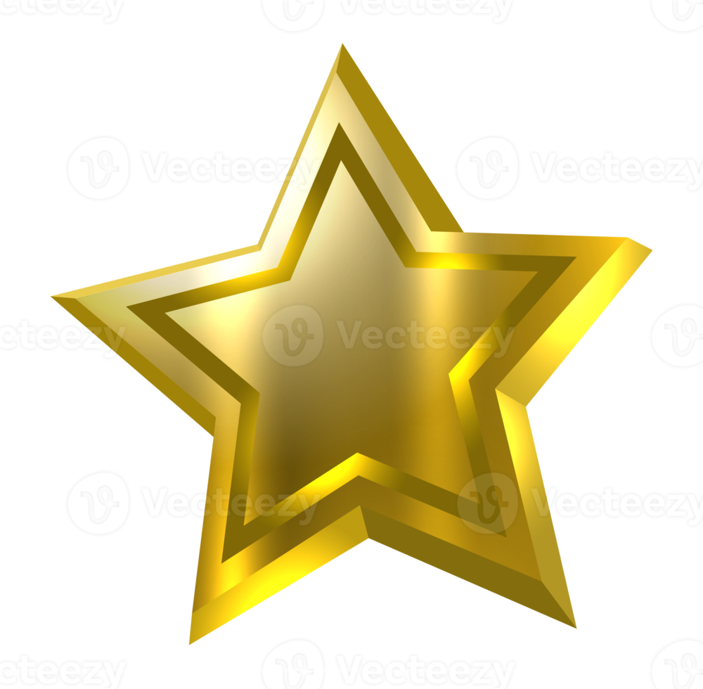 Golden star icon png