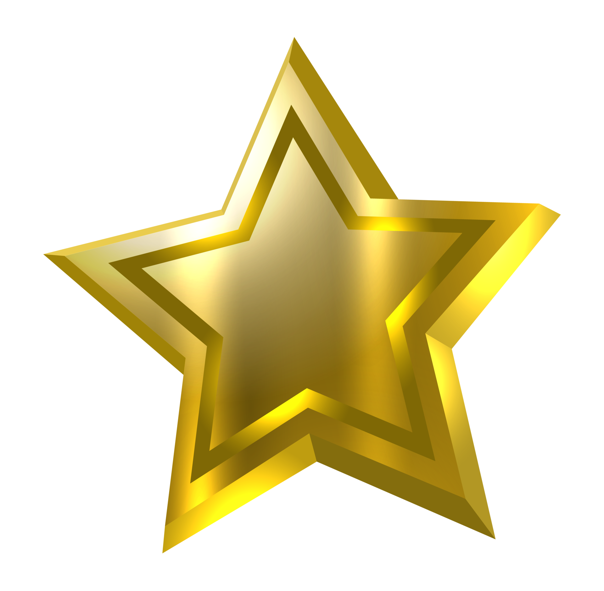 Gold star icon png