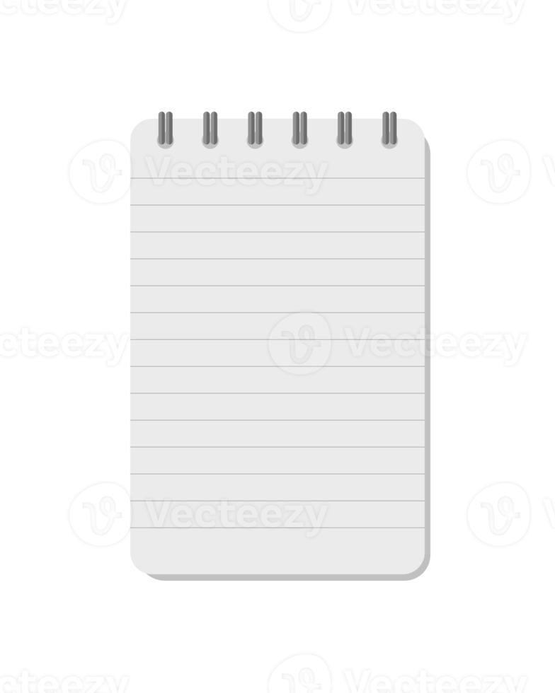 illustration of spiral notebook png