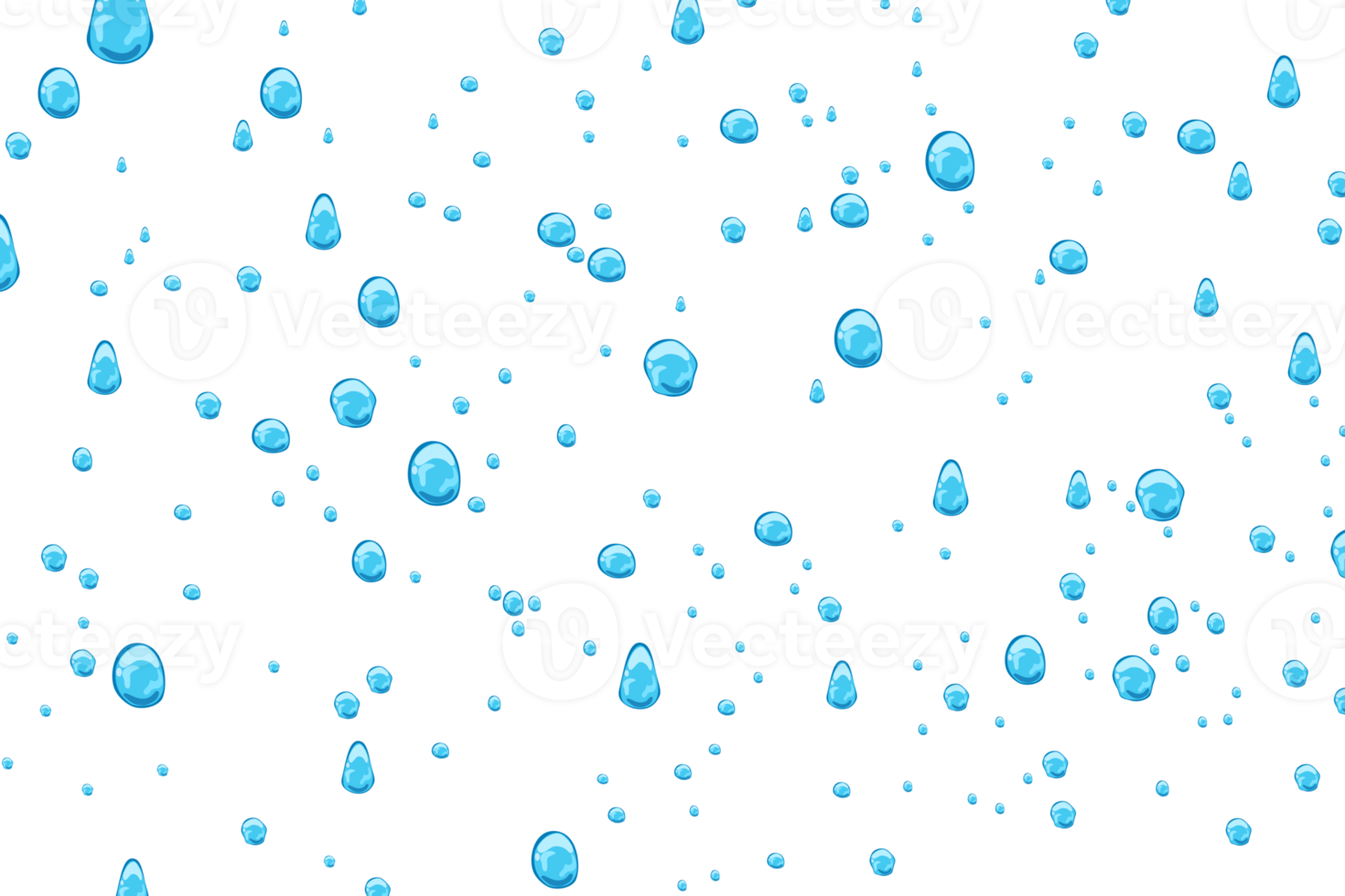 Water drops cartoon png