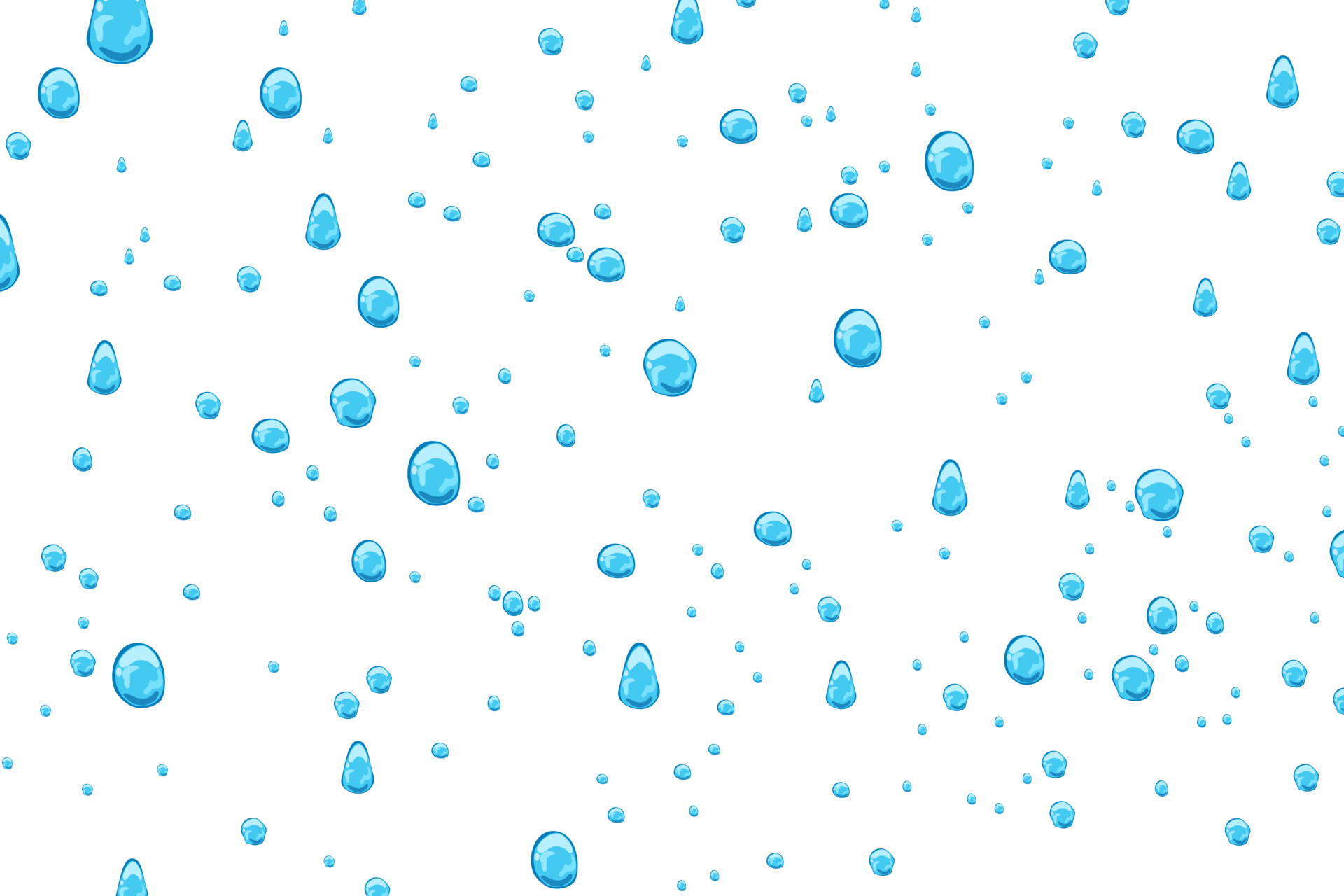 Free Water drops cartoon 13743924 PNG with Transparent Background