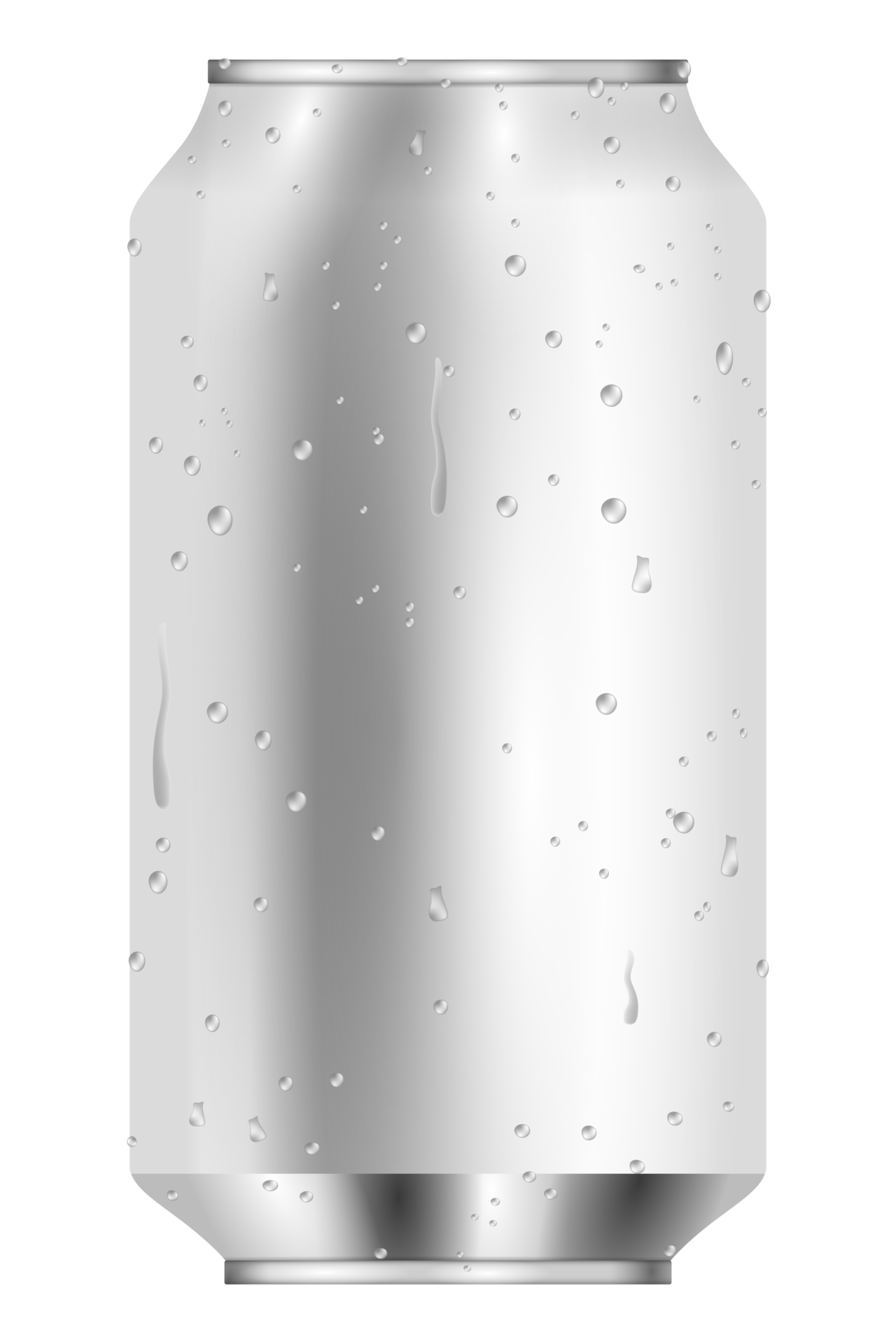 Ilustración 3d de lata de aluminio en blanco 13743947 PNG