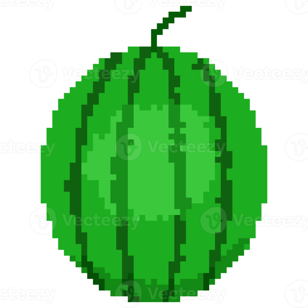 Watermelon Pixel Art png
