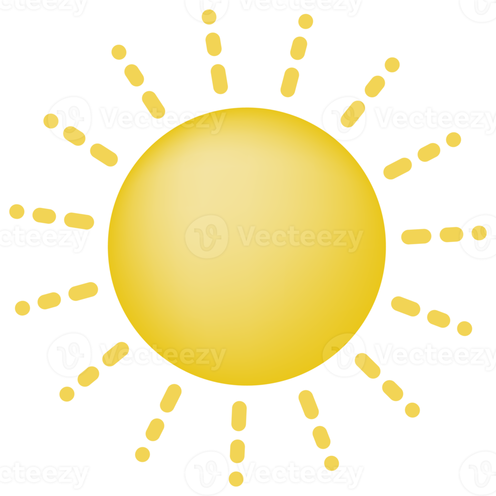 icono de sol o brillo png