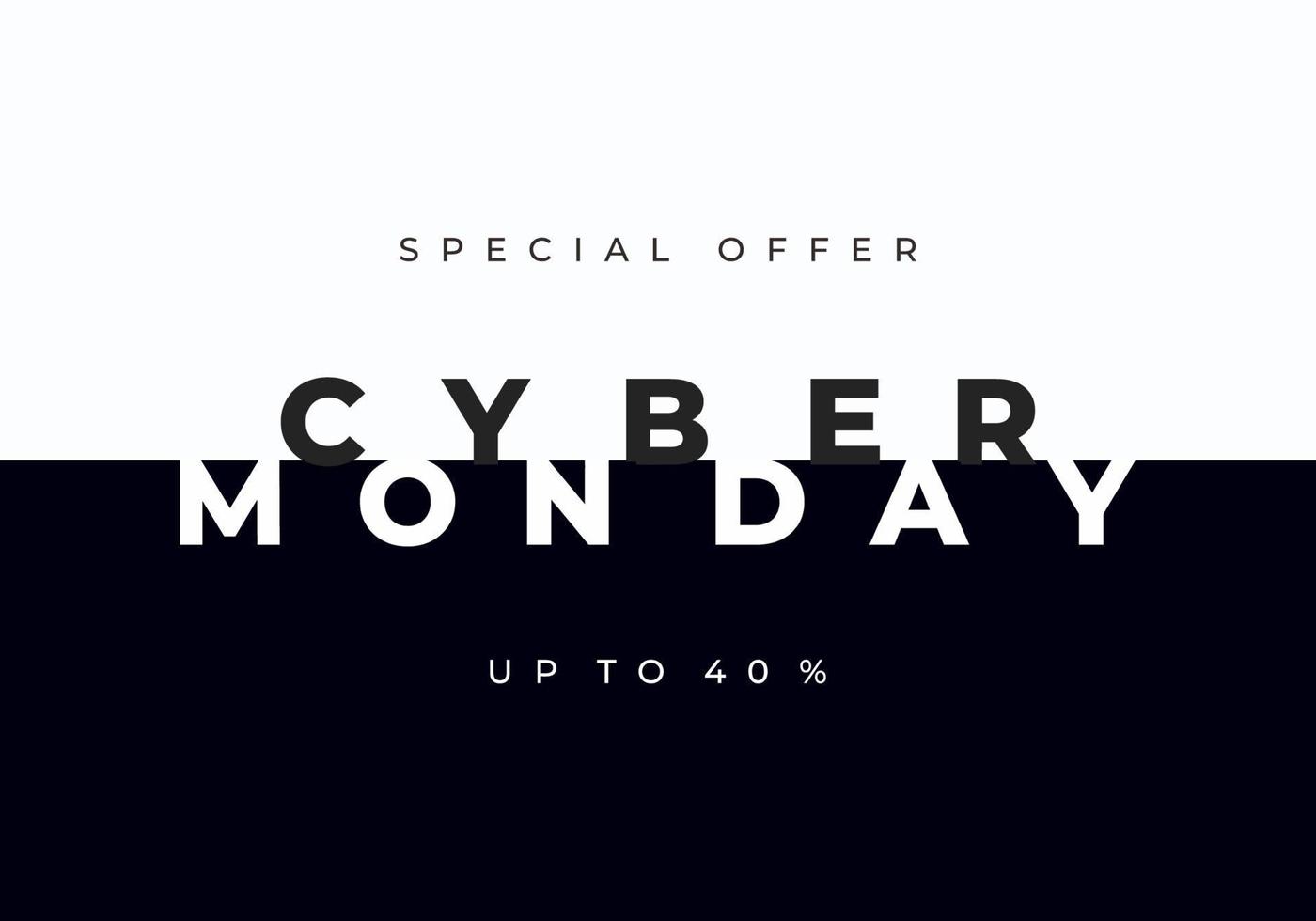 Cyber monday background celebrated on November 28. vector
