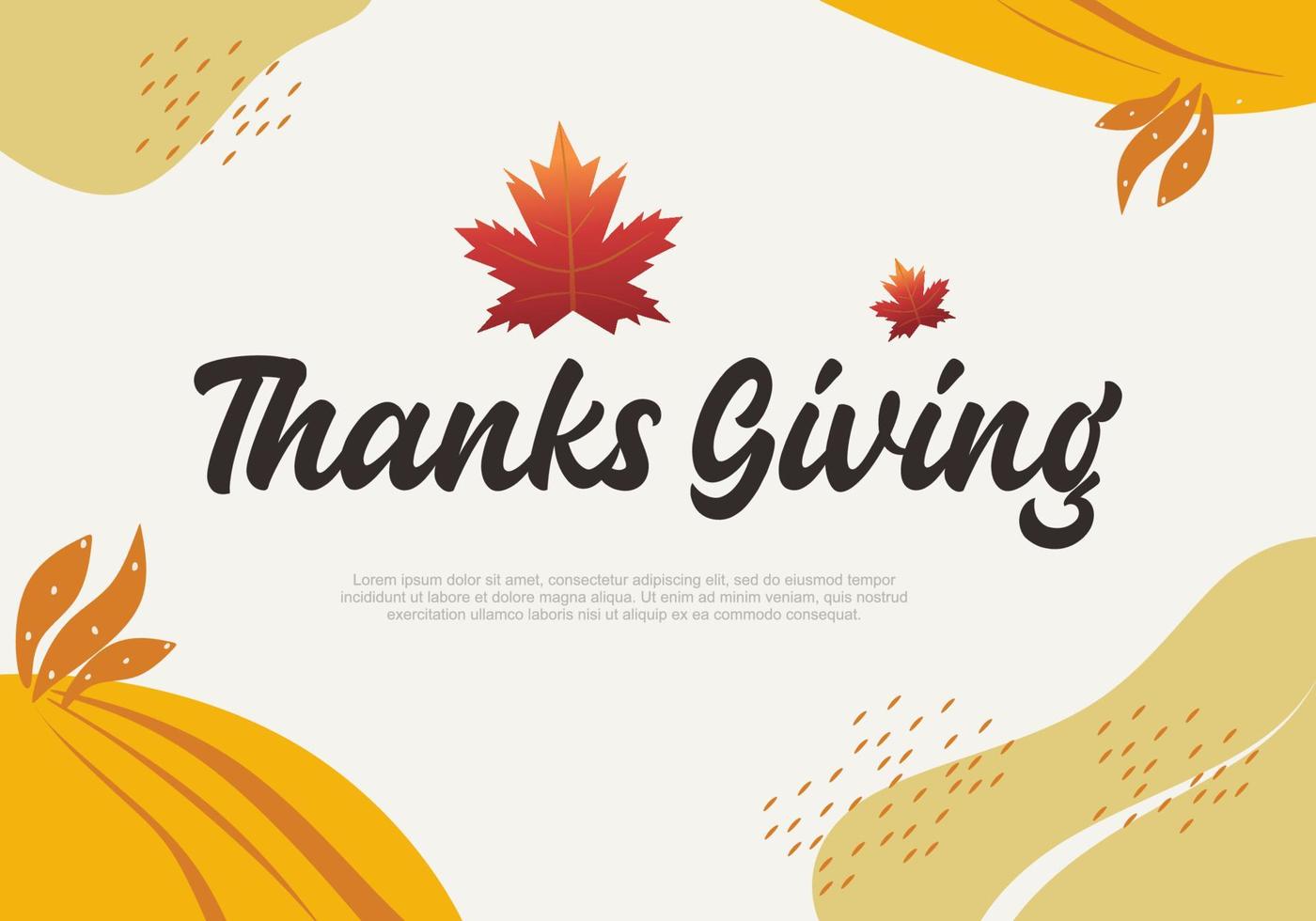 Happy thanks giving day background celebrated on November 24. vector
