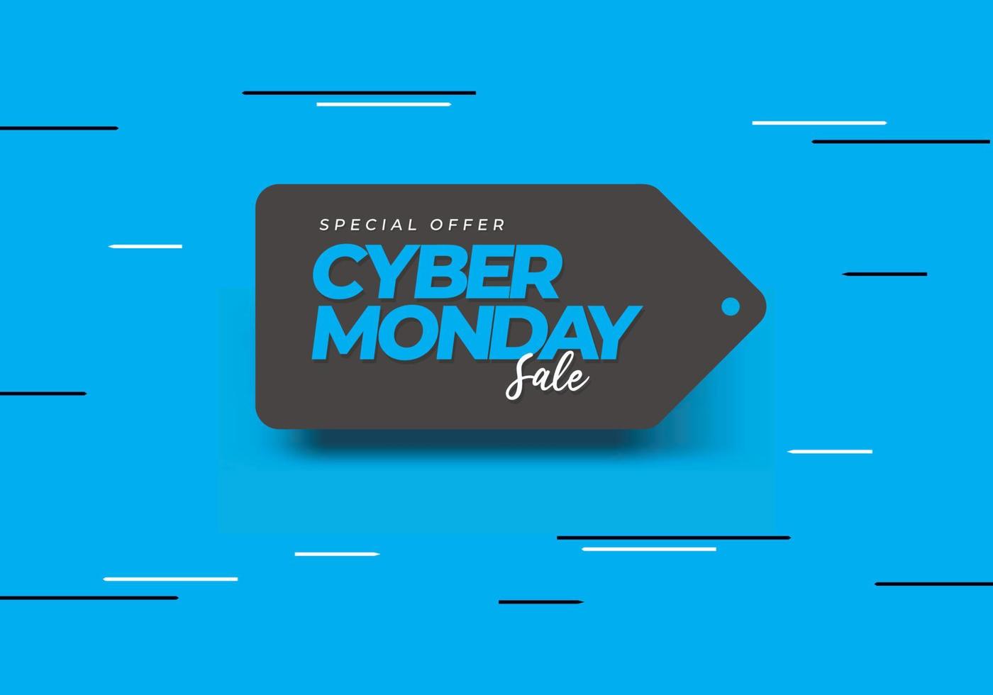 Cyber monday background celebrated on November 28. vector