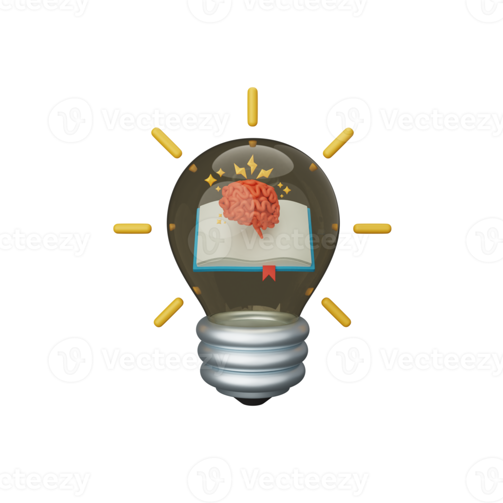 3d tolkning kunskap aning isolerat användbar för utbildning, inlärning, kunskap, skola och klass png