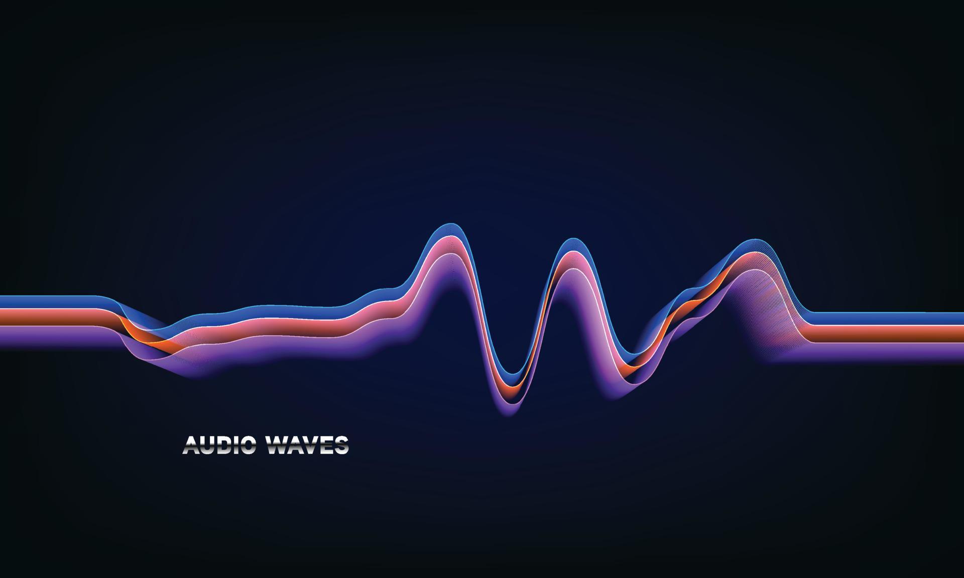 Equalizer music visualisation, sound waves futuristic. Frequency audio ...