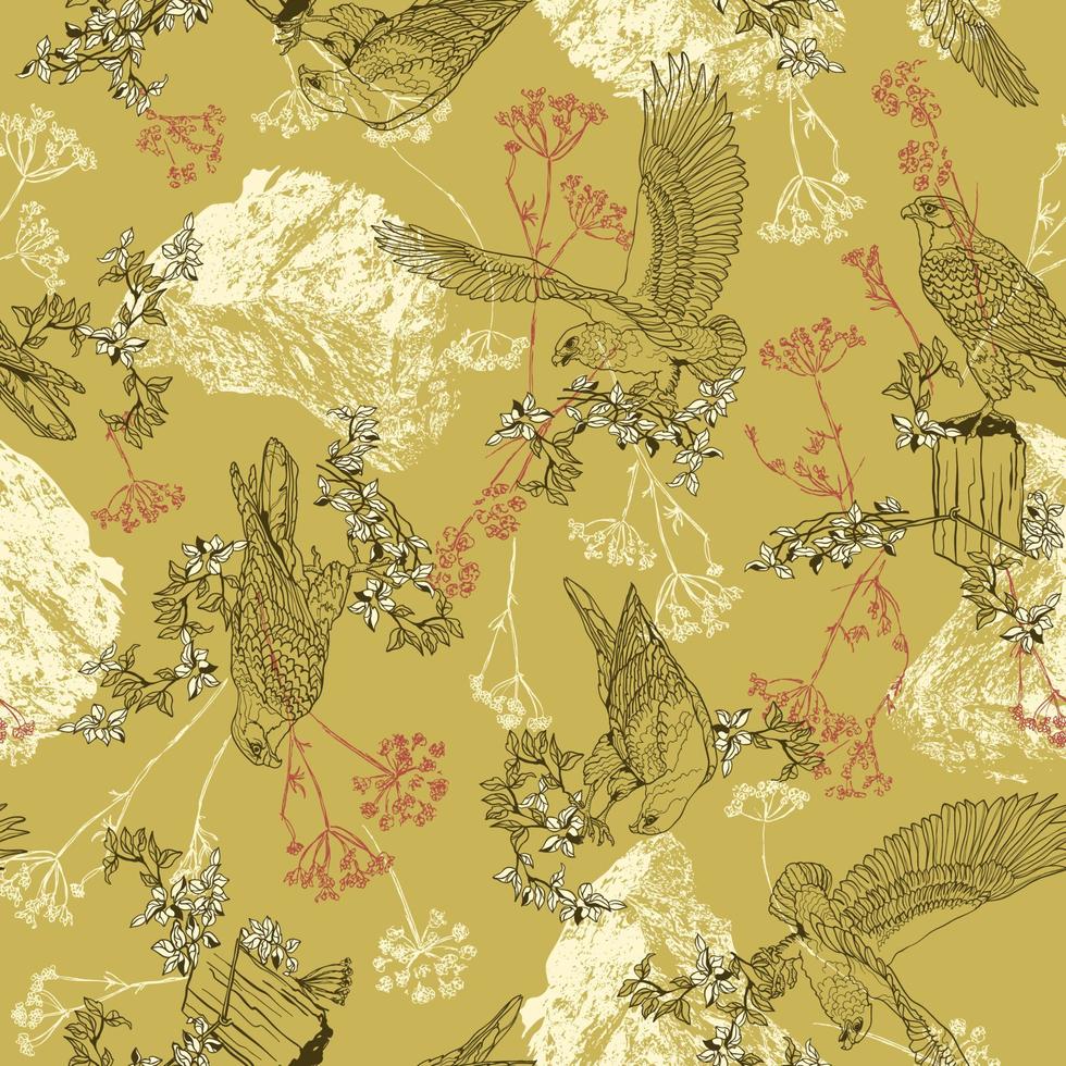 papel tapiz, tela o diseño, patrón floral. vector