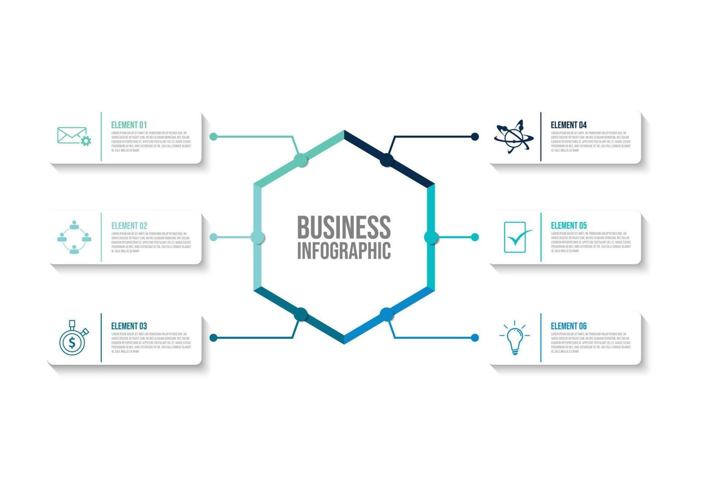 vector de plantilla de diseño infográfico de visualización de datos comerciales