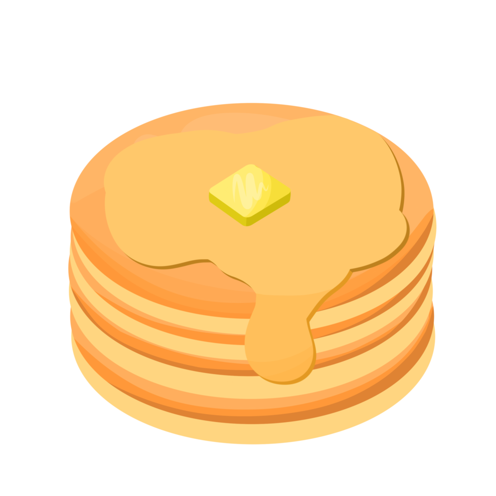 pancakes with butter and maple syrup food illustration 13744782 PNG
