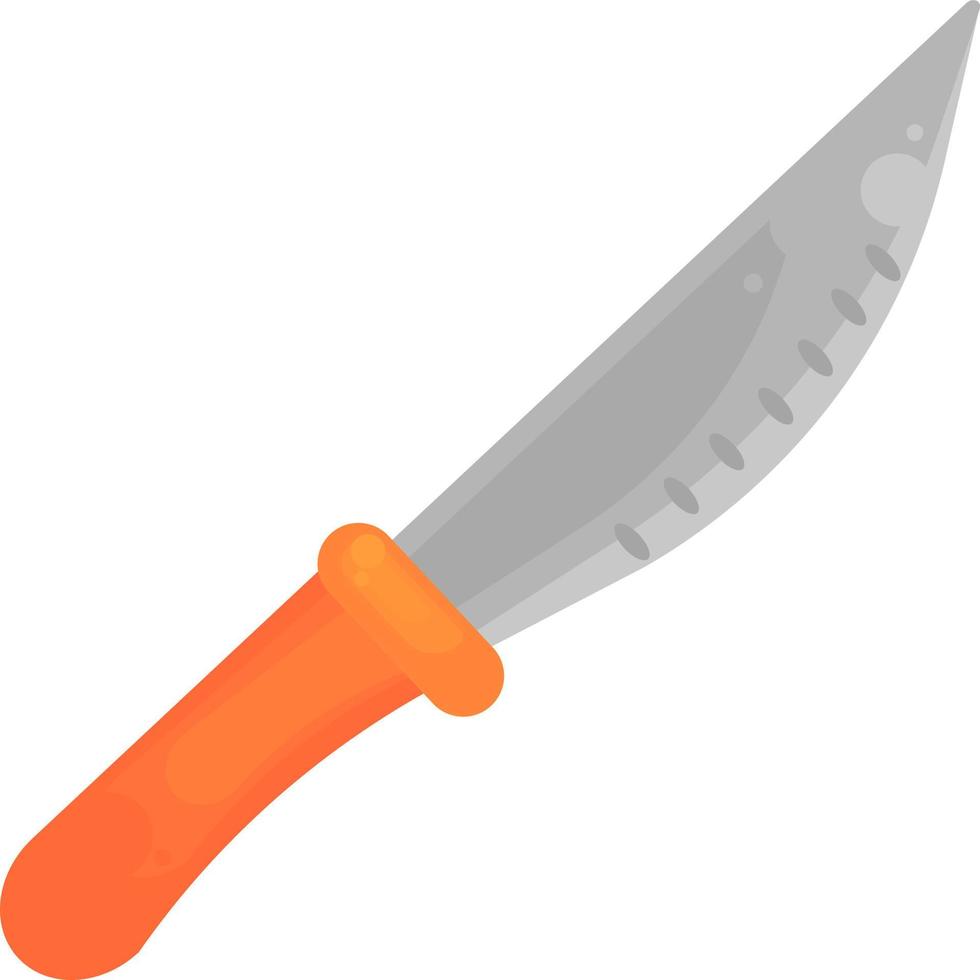 Orange knife ,illustration,vector on white background vector
