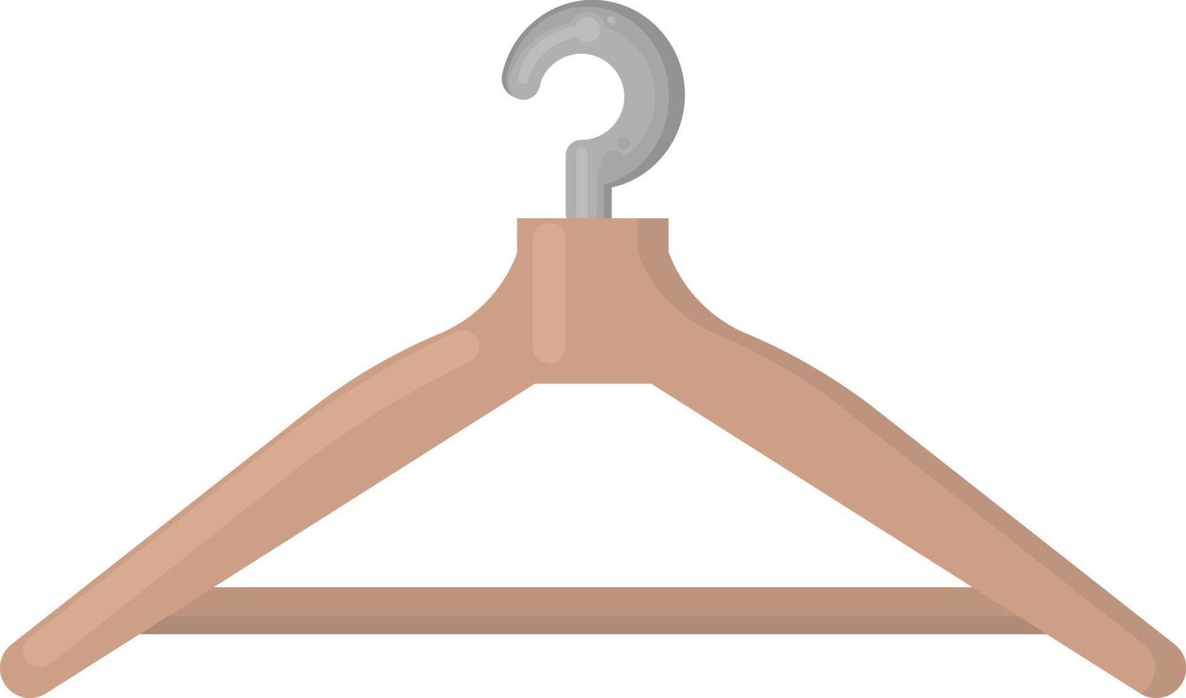 Clothe hanger, illustration, vector on white background.