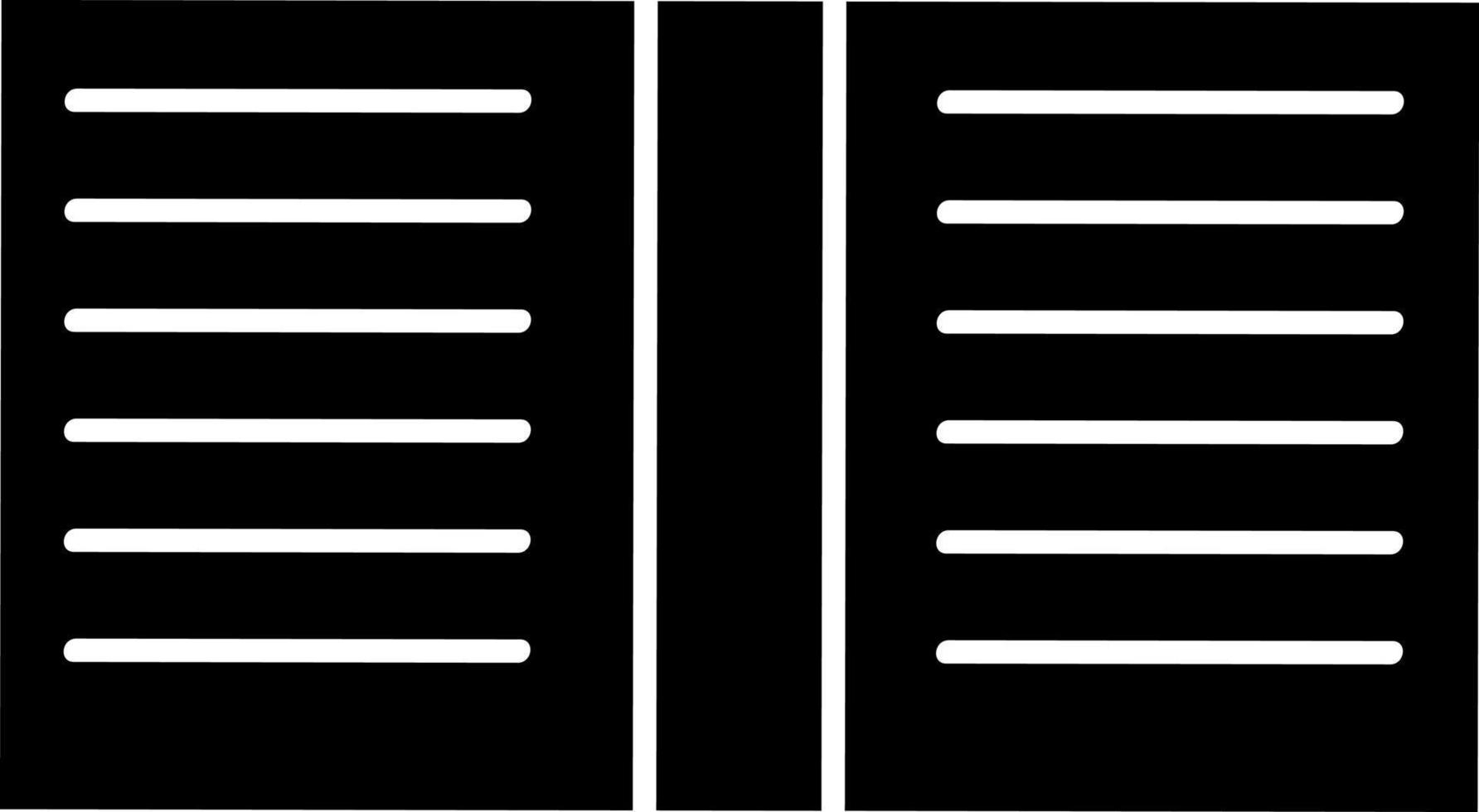 Black notebook, illustration, vector on white background.