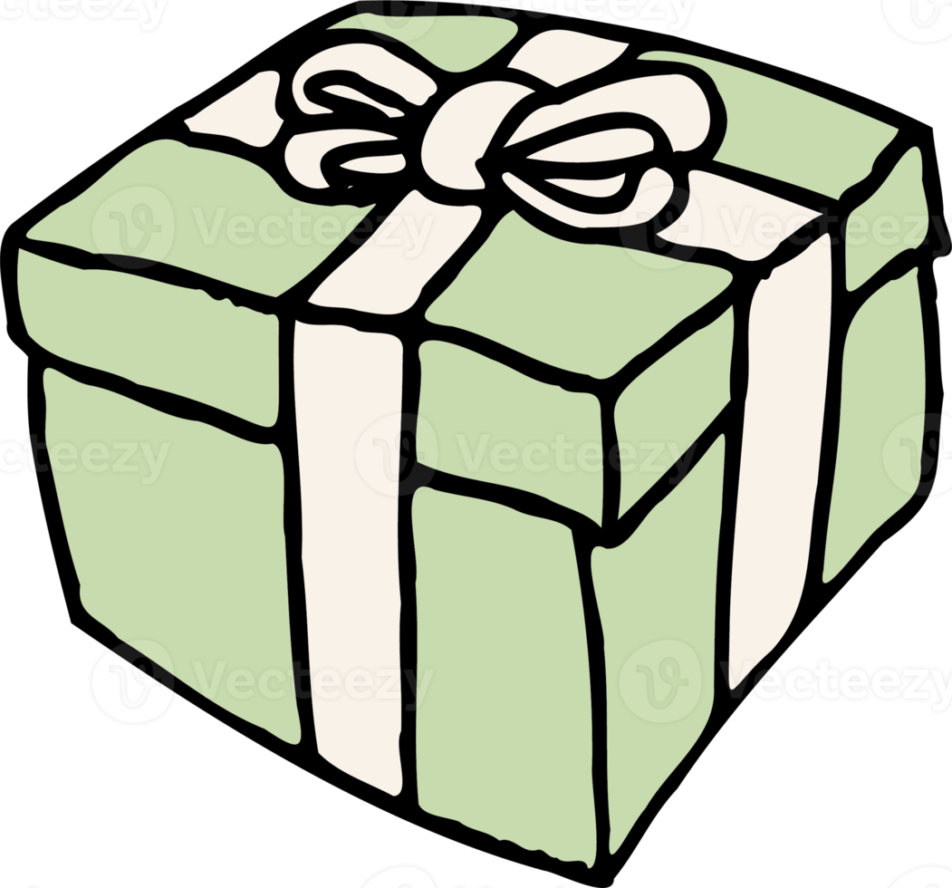 The gift box cartoon style for celebration concept 13745240 PNG