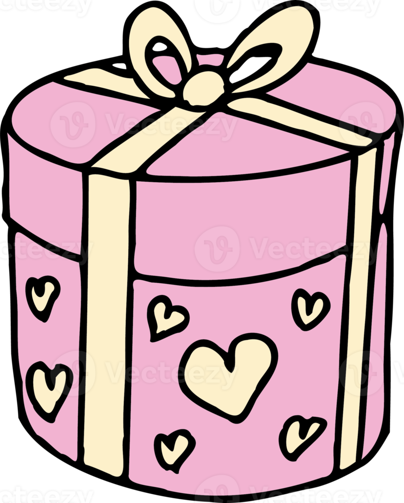 The gift box cartoon style  for celebration concept png