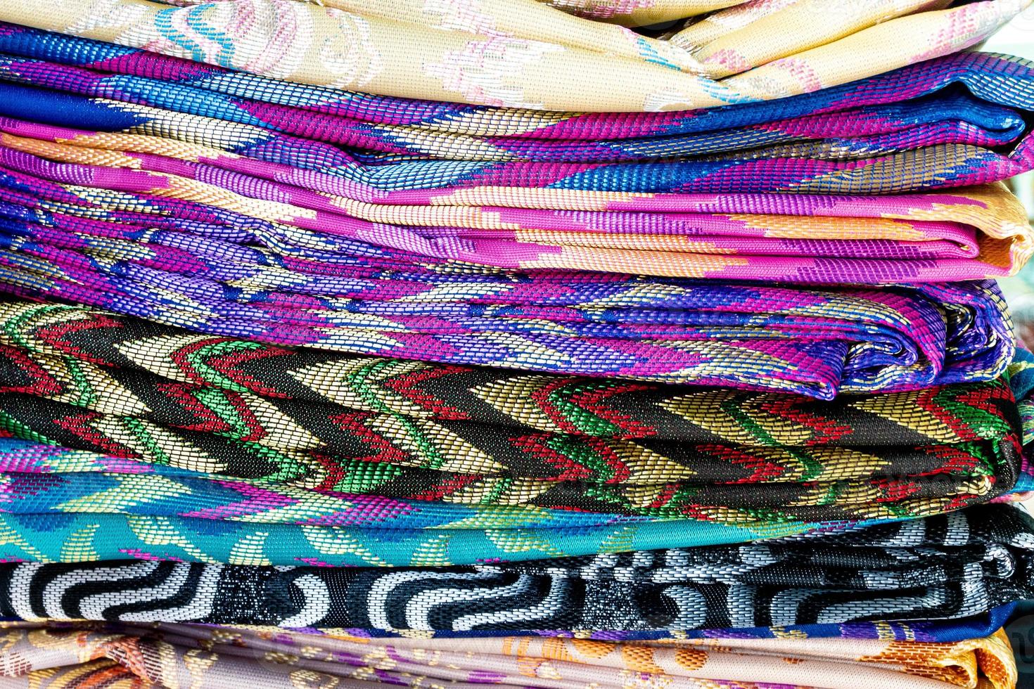 Various Fabric Patterns And Various Colors In The Souvenir Shop various-fabric-patterns-and-various-colors-in-the-souvenir-shop