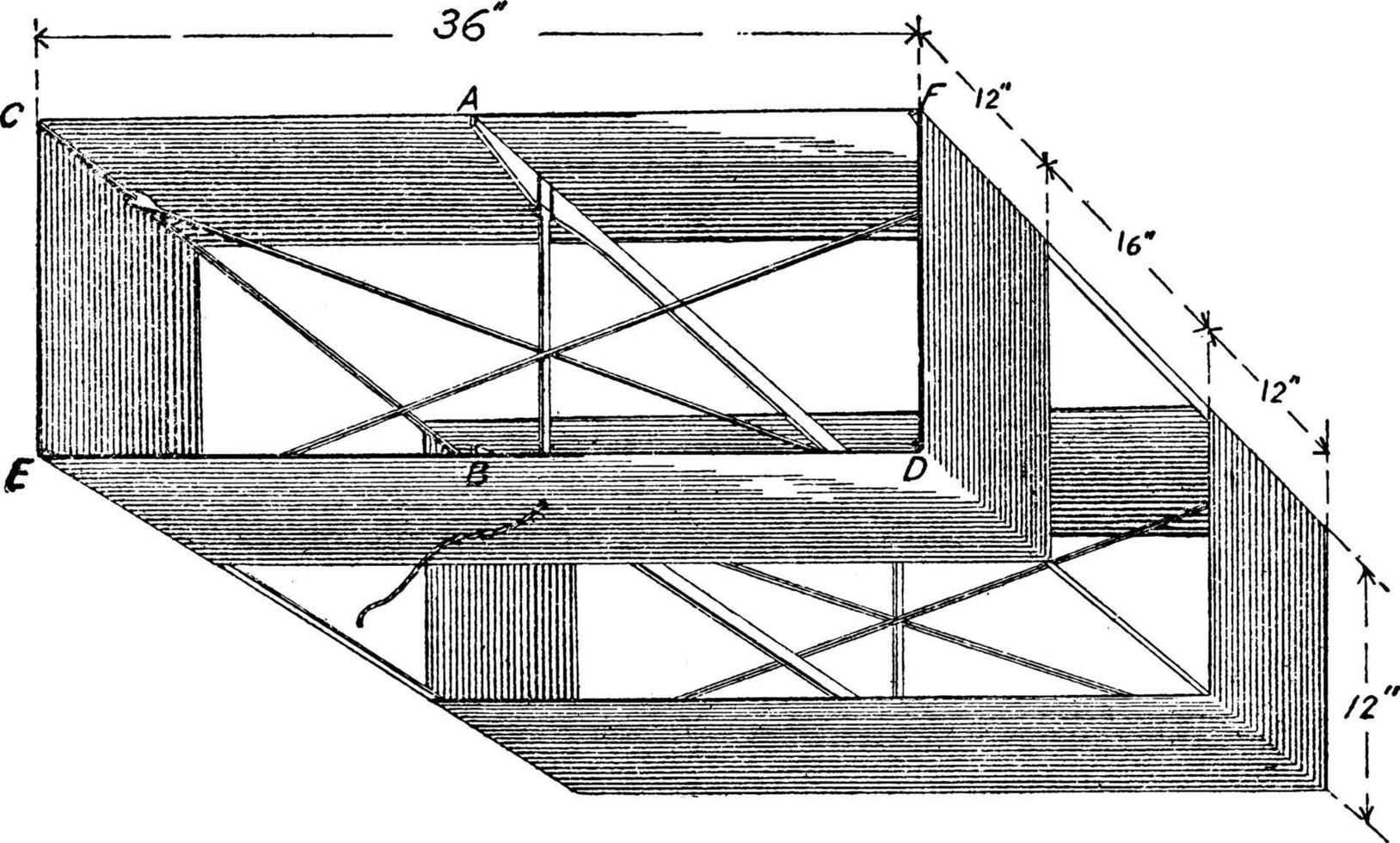 Box Kite, vintage illustration 13745745 Vector Art at Vecteezy