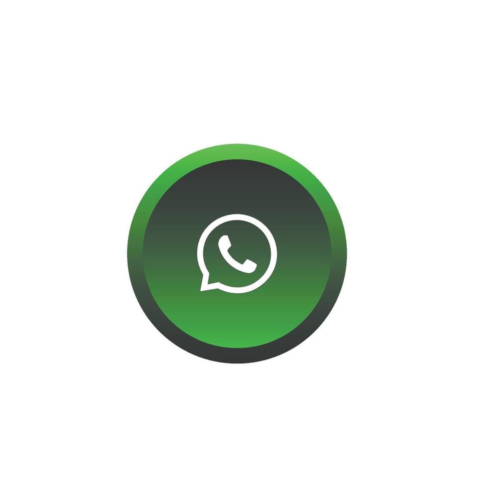 Social media icon buttons in graphic style vector
