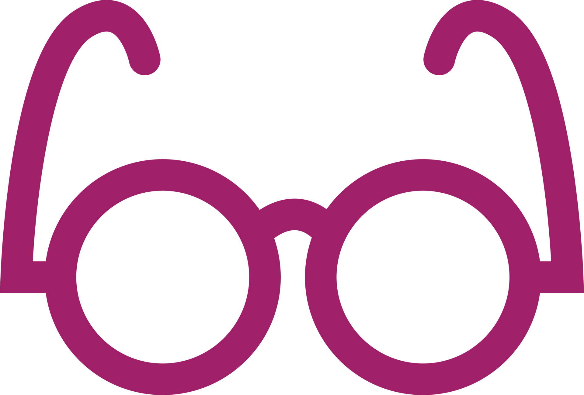 Pink glasses, illustration, vector on a white background. 13746186